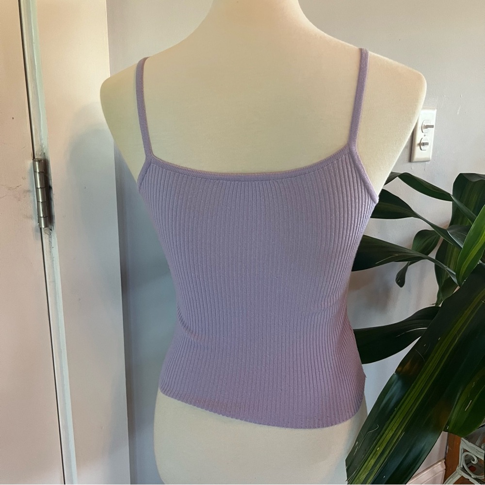 purple vintage "spoiled girl" ribbed tank top